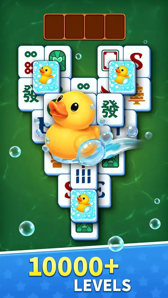 Nível intermédio com peças em tamanho aumentado — Double Tile! Puzzle Mahjong